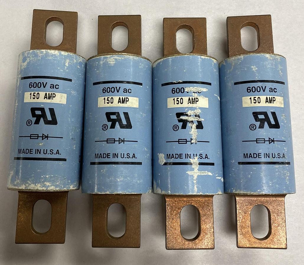 Bussmann,KAC-150,Fuse 150AMP 600V Lot Of 4 NOS