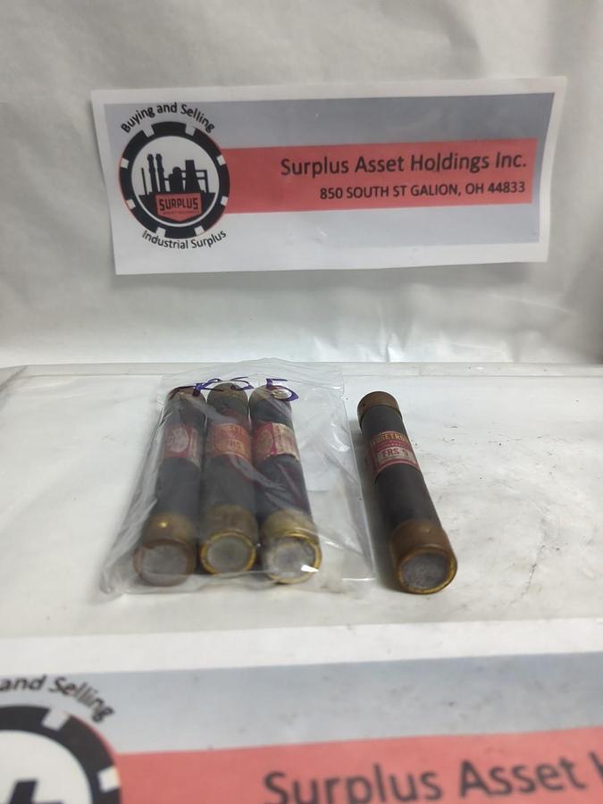 Used COOPER BUSSMANN,FRS-5,FUSETRON FUSE 5 AMP LOT OF 4 PRE-OWNED
