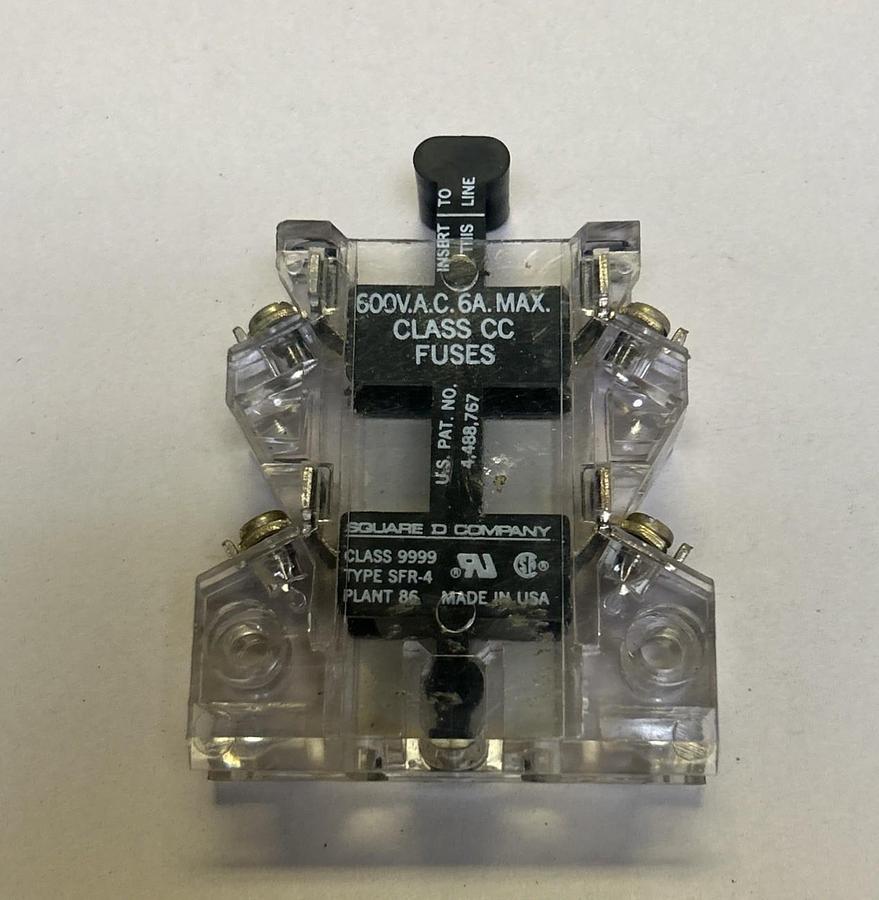 Used SQUARE D,9999SFR-4,FUSE HOLDER