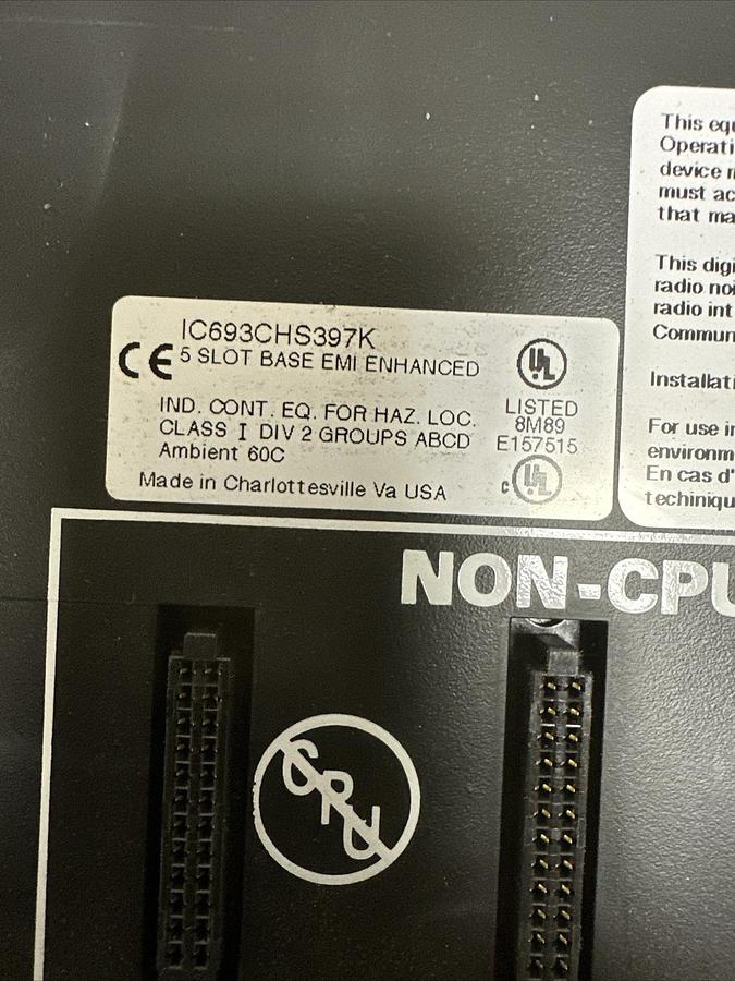 Used GE Fanuc,IC693CHS397K,Programmable Controller 5-Slot