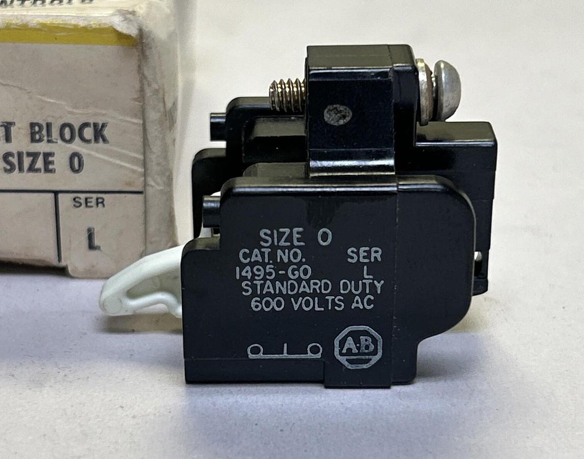ALLEN BRADLEY,1495-G0,AUXILIARY CONTACT SIZE 0 NOS