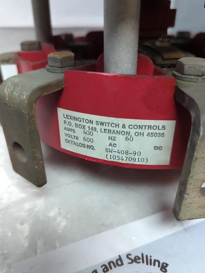 Used LEXINGTON SWITCH & CONTROLS,SW-408-90,8-POS SWITCH 400AMP 600V 60HZ PRE-OWNED