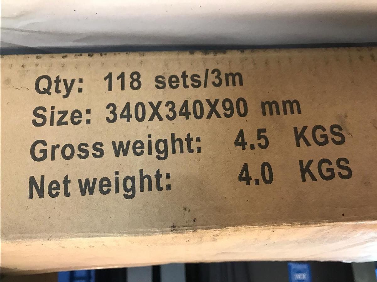 Used AMC,Modu-Flex83,Tabletop Conveyor Chain 118Sets/3M Size 340X340x90mm NOS