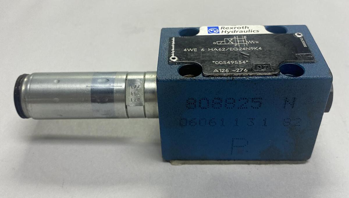 Used REXROTH,4WE6HA62/EG24N9K4,HYDRAULIC DIRECTIONAL CONTROL VALVE