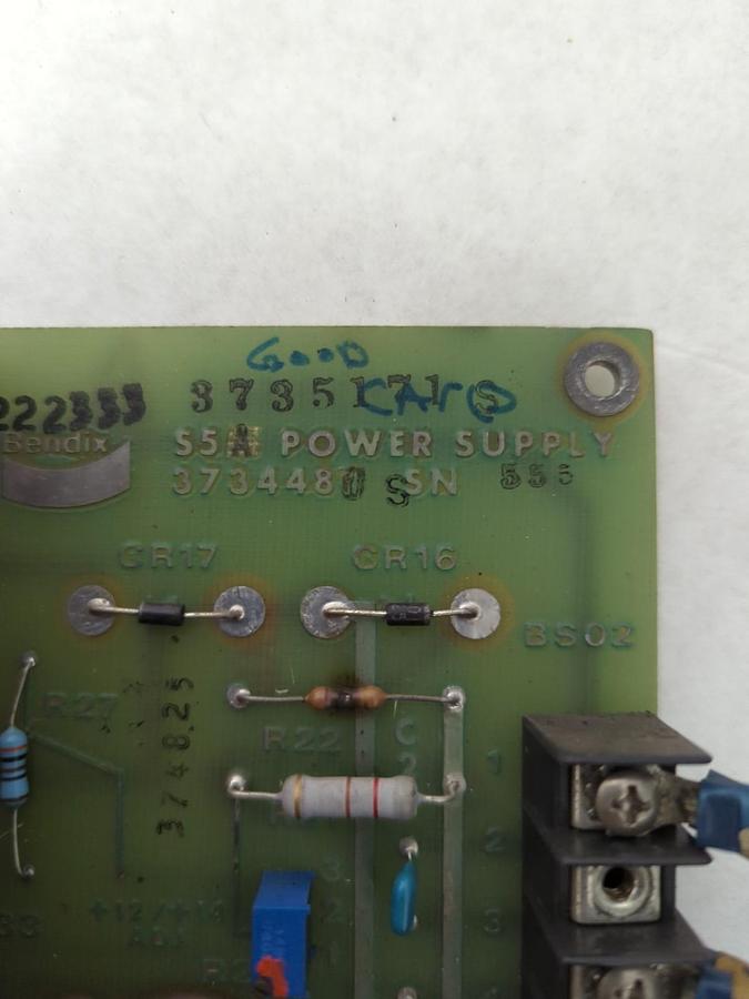 Used BENDIX,3734480,S5 POWER SUPPLY PANEL 5SA PRE-OWNED