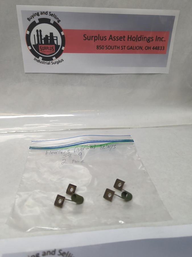 Used JOSLYN CLARK,S1-9,OVERLOAD THERMAL HEATER ELEMENT LOT OF 2 PRE-OWNED