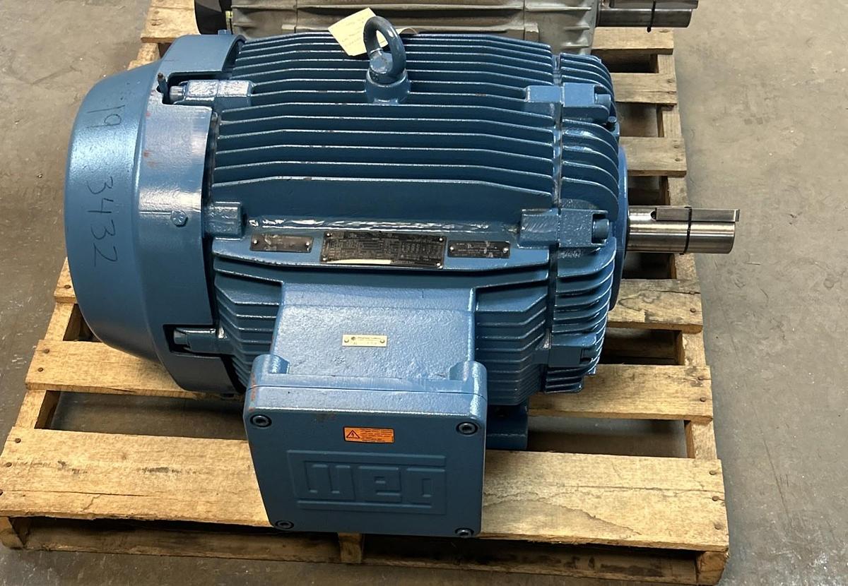 Used WEG,04009XP3E365T,SEVERE DUTY MOTOR 40HP 855RPM 208-230/460V 3PH 364/5T FRAME
