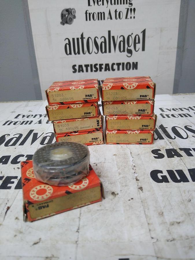 FAG,51203,THRUST BALL BEARING LO TO F 9 NOS