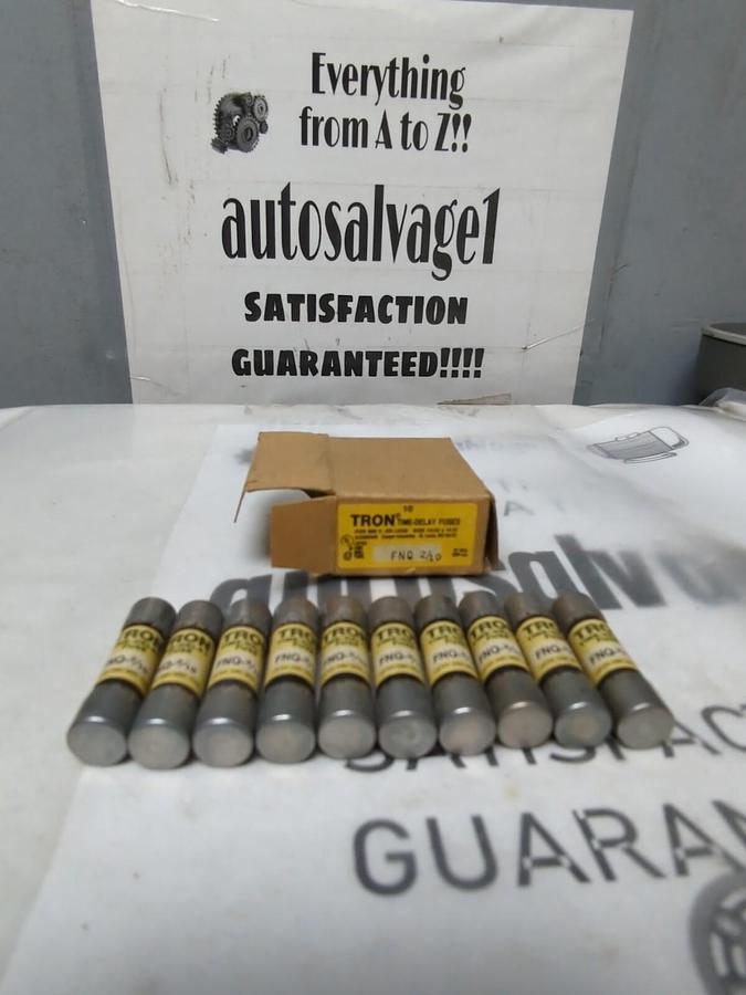 COOPER BUSSMANN,FNQ-2/10,TRON 2/10 AMP FUSES BOX OF 10 FUSES NOS