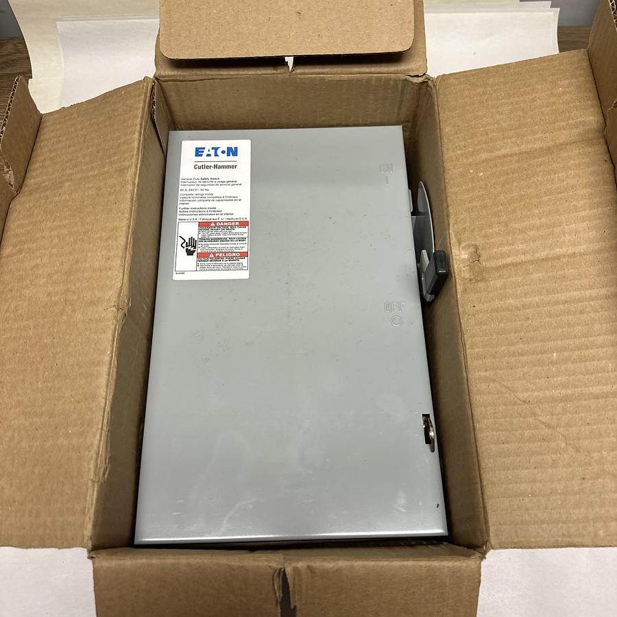 Eaton Cutler-Hammer,DG222NGB,60 Amp 240VAC General Duty Safety Switch