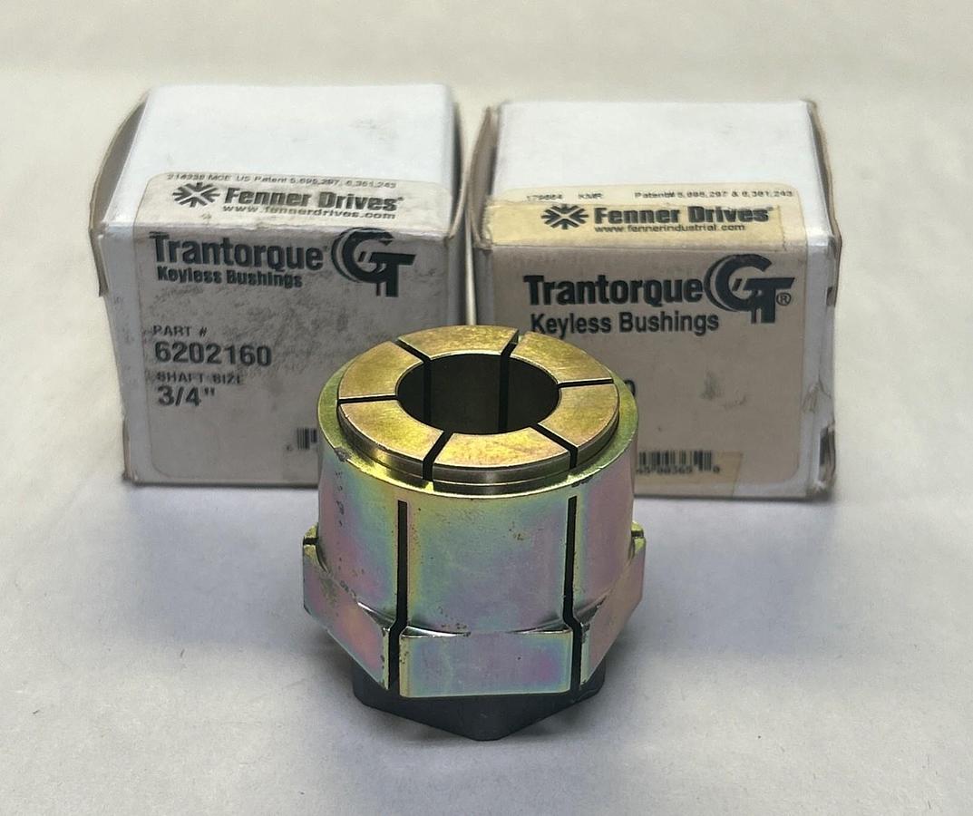 TRANTORQUE,6202160,KEYLESS BUSHINGS 3/4INCH LOT OF 2 NOS
