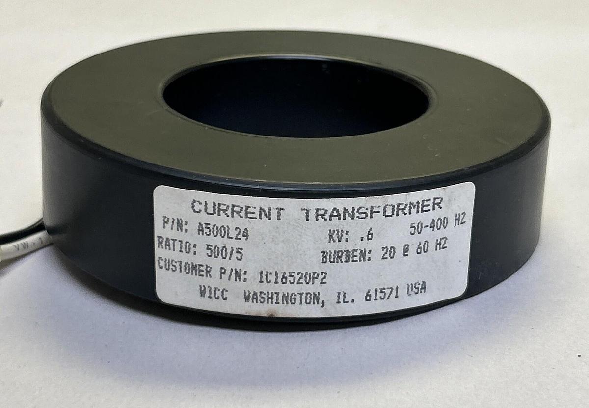 Used WICC,A500L24,CURRENT TRANSFORMER .6KV
