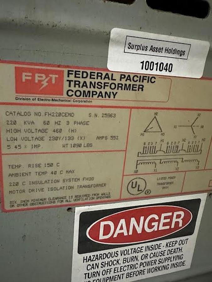 Used Federal Pacific 220