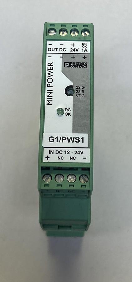 Used PHOENIX CONTACT,MINI-PS-12-24DC/24DC/1,ISOLATED DC/DC CONVERTER