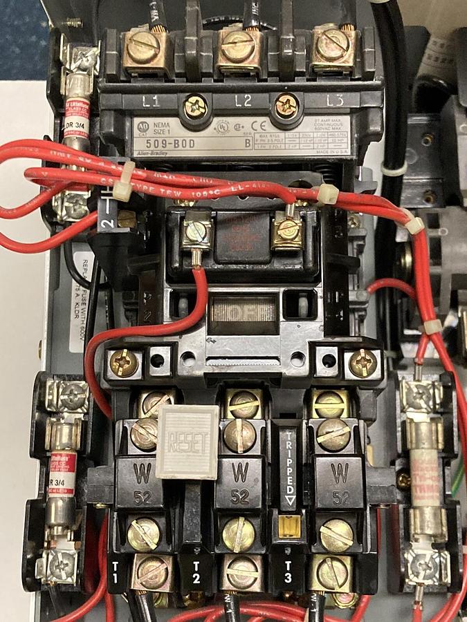 Used Allen-Bradley,2100 2112B,Size 1 Fused MCC 12 INCH Starter Feeder Bucket