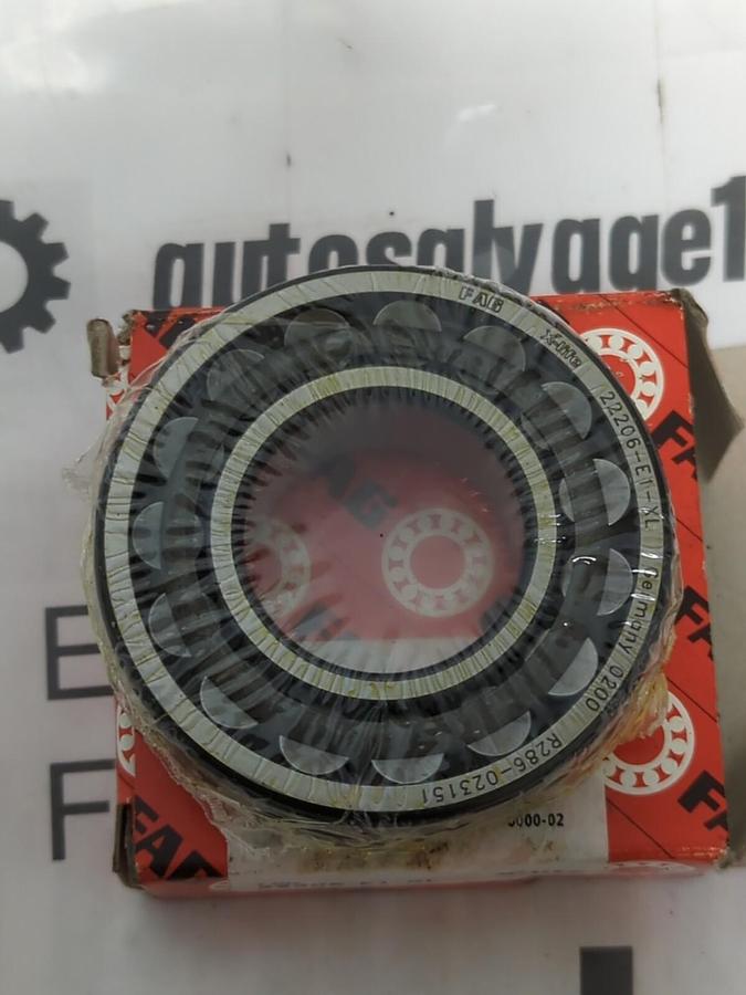 FAG,2206-E1-XL,SELF ALIGNING SPHERICAL ROLLER BEARING 30X62X20MM NOS