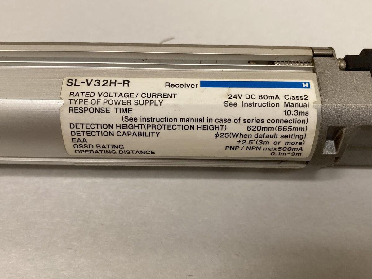 Used Keyence Sensor,SL-V32H,Light Curtain Transmitter with Receive 620MM 24V