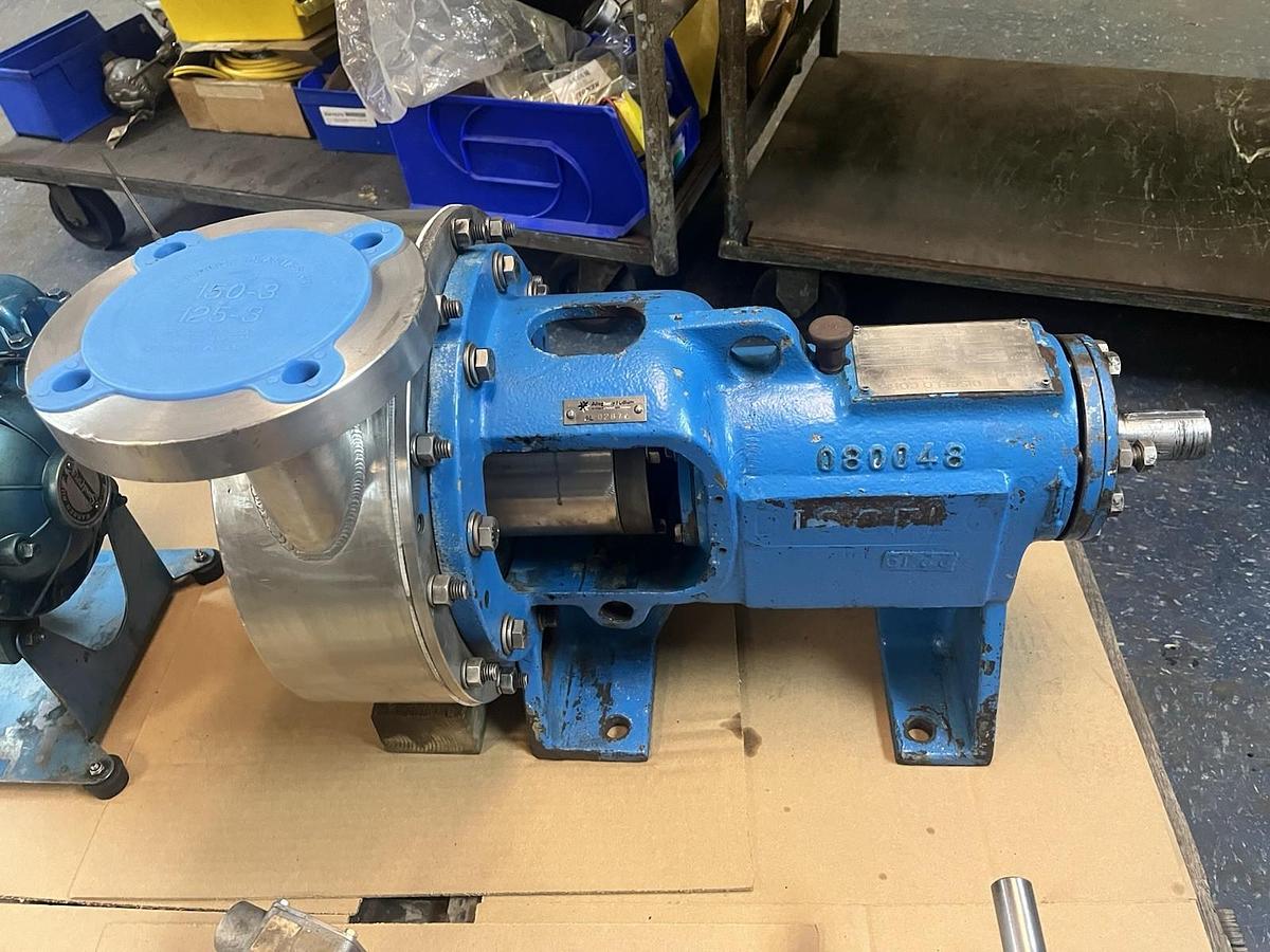 Used DISCFLO,303-10,CENTRIFUGAL DISC PUMP 3X3X10 DISCPAC 2HHD-9.59