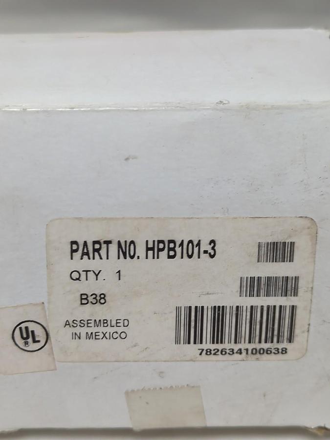 EDISON,HPB101-3,OPEN POWER DISTRIBUTION BLOCK 175AMP 600V NOS