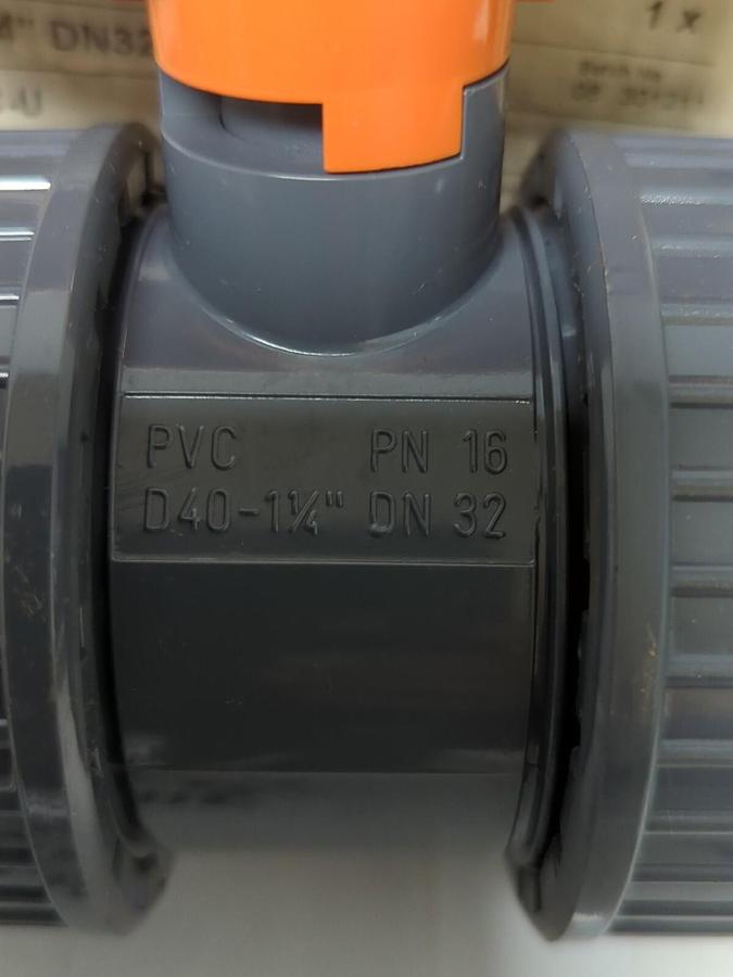 GEORGE FISCHER,GF  1-1/4 INCH  DN32,2-WAY BALL VALVE NOS