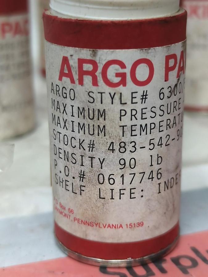 ARGO PACKING,6300/525,STYLE 6300/525 PACKING KIT LOT OF 8 NOS