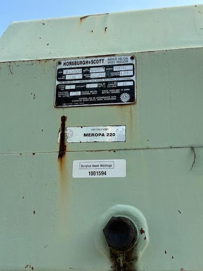 Used Horsburgh & Scott Mark 2 Helical Speed Reducer Gearbox