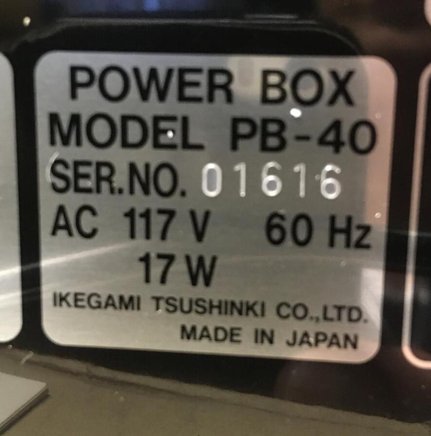 Ikegami,PB-40,Camera Power Supply 117V 17W for ICD-40VP Video Camera