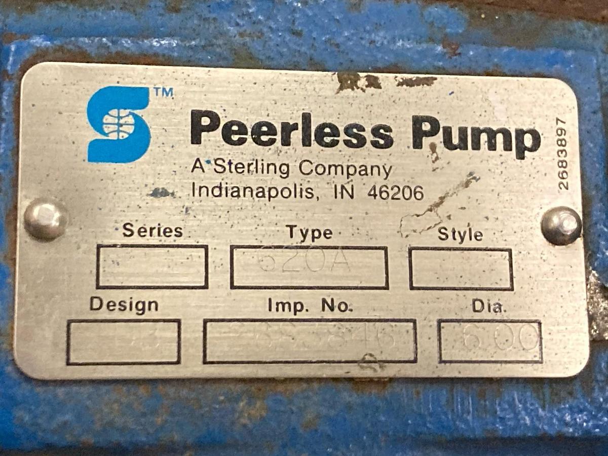 Used Peerless Pump,Type 620A,Pump w/U.S. Electrical Motors C538A 3-Phase Motor