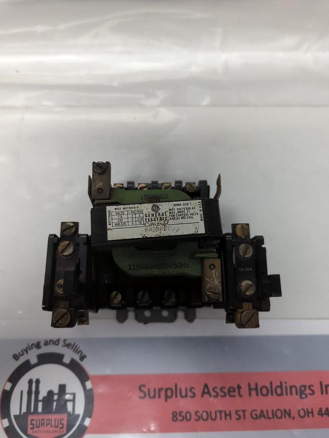 Used GE,CR106SC,MOTOR STARTER NEMA SIZE 1 PRE-OWNED