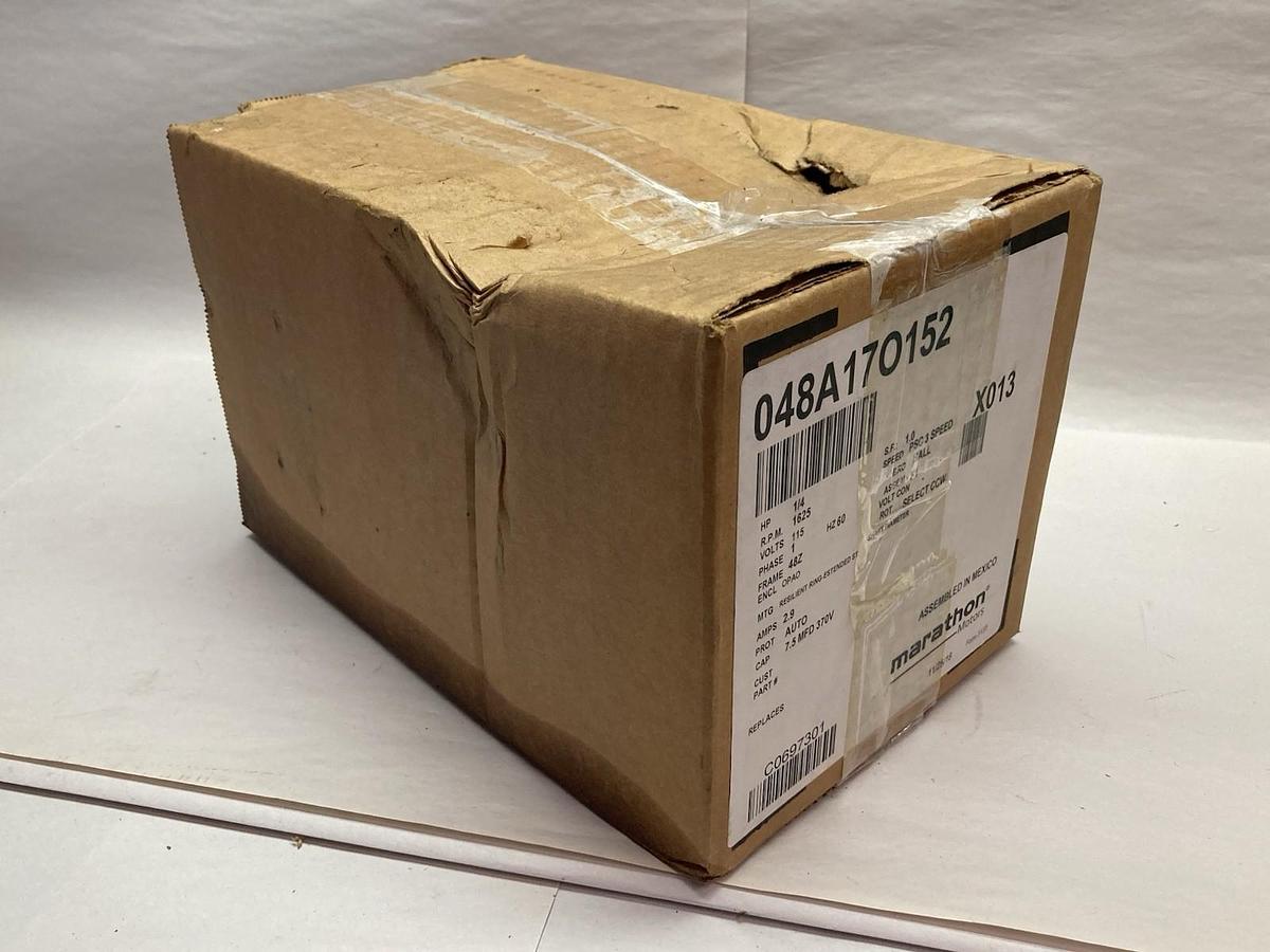Marathon,X013 048A17O152,1Ph Electric Motor 1/4 HP 1625rpm 115V Frame 48Z