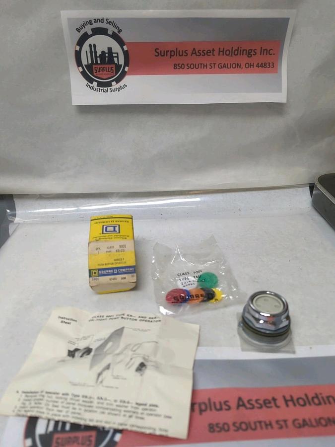 SQUARE D,9001 KR-1U,SERIES F PUSH BUTTON OPERATOR NOS