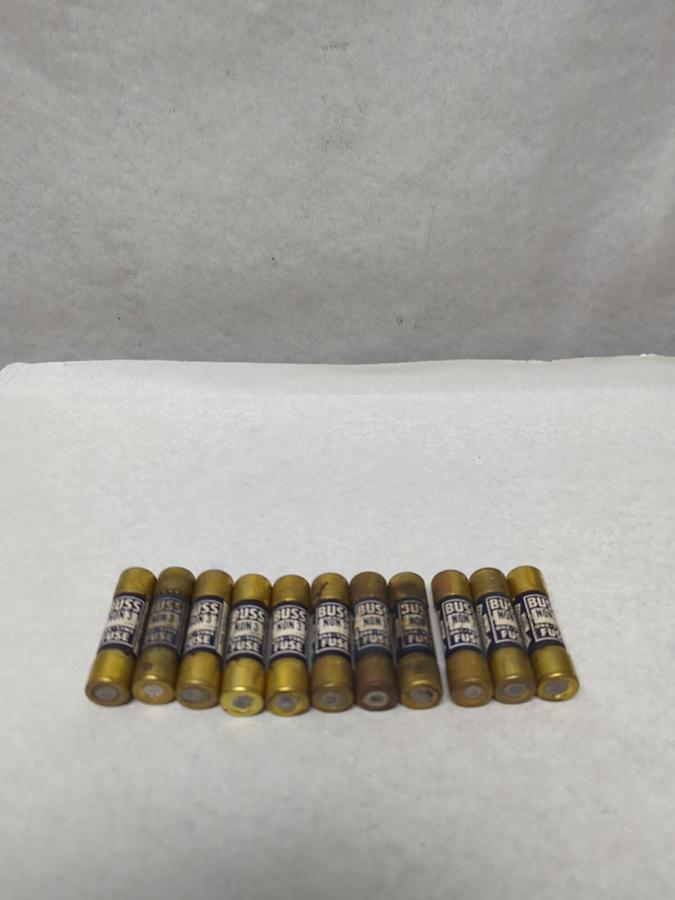 Used COOPER BUSSMANN,NON-3,ONE-TIME 3 AMP FUSE LOT OF 11 PRE-OWNED