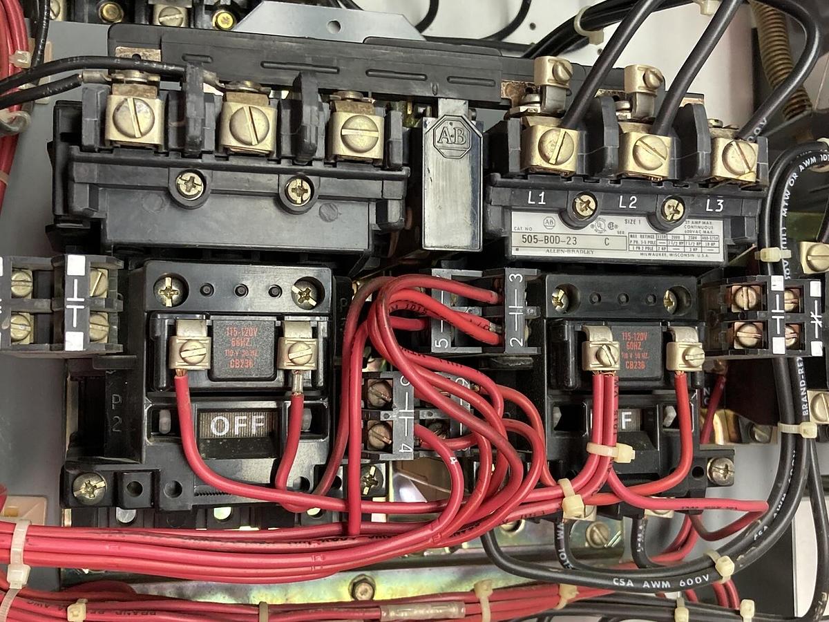 Used Allen-Bradley,2106B,Size 1 Fused MCC 20 Inch Reversing Starter Feeder Bucket