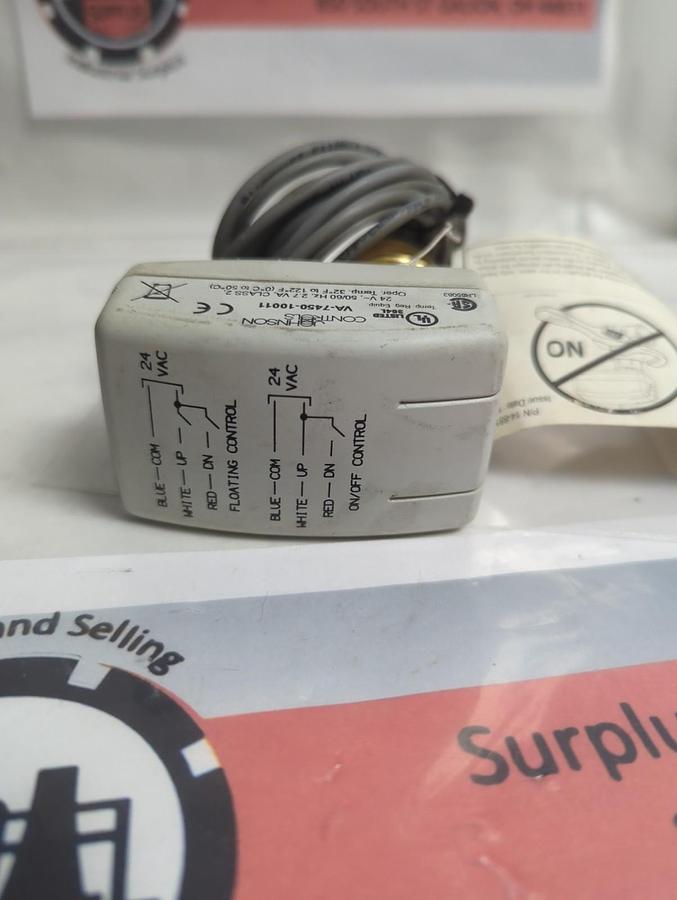 JOHNSON CONTROLS.VA-7450-10011,ELECTRIC ACTUATOR 24V-50/60HZ NOS