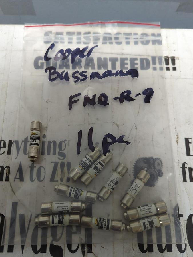 COOPER BUSSMANN,FNQ-R-9,LIMITRON FUSES LOT OF 11 NOS