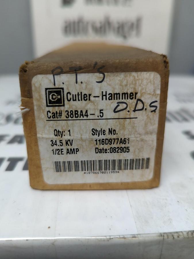 Used CUTLER-HAMMER,38BA4- .5,STYLE  116D977A61 EXPULSION FUSE NEW