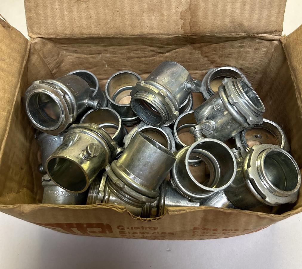 ETP,C-33,STEEL SET SCREW CONNECTORS 1INCH LOT OF 20 NOS