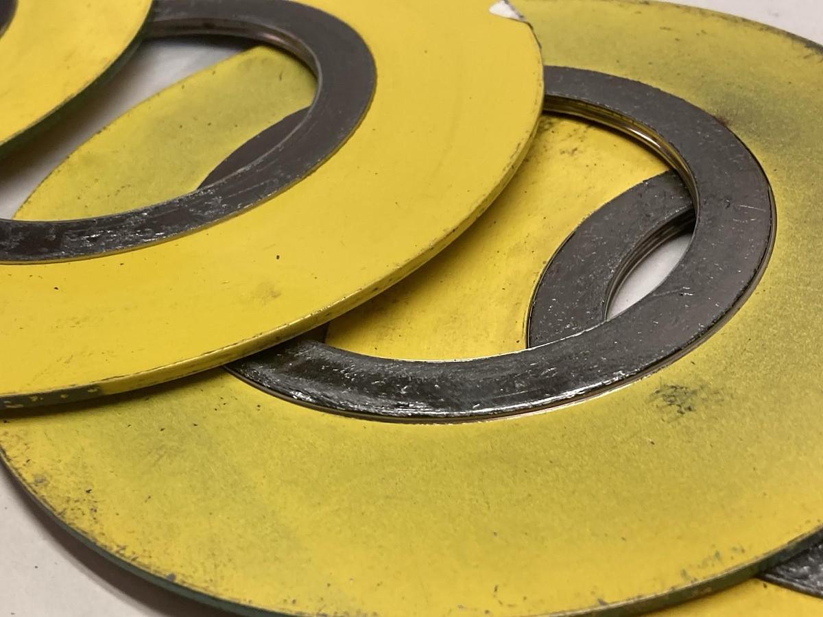 Used Flexitallic,2500 ASME,3 Inch Spiral Round Gasket B16.20 316L/FG LOT OF 5