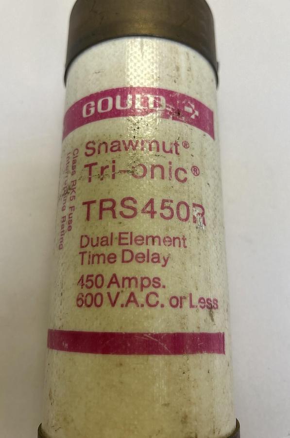 Used GOULD SHAWMUT,TRS450R,FUSE 450A 600V