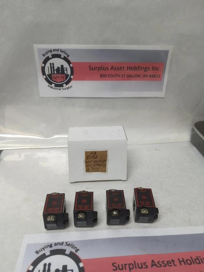 Used ALLEN-BRADLEY,85A86,COIL 120V 60HZ/CY 110V 50HZ/CY LOT OF 4 PRE-OWNED