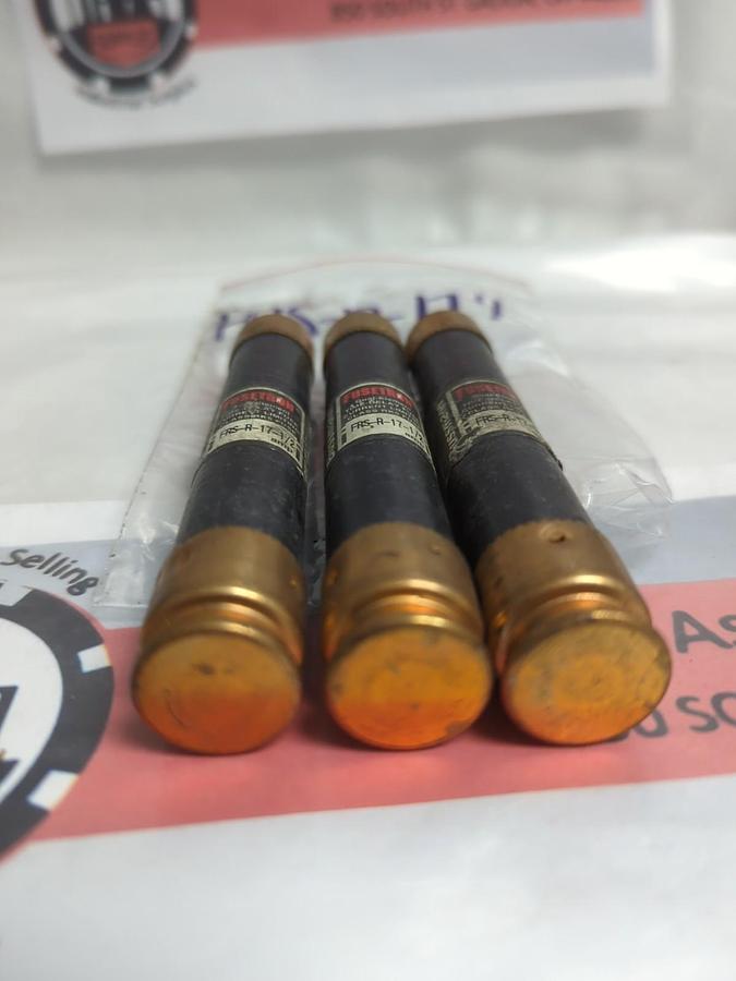 Used COOPER BUSSMANN,FRS-R-R-17-1/2,FUSETRON 17-1/2 AMP FUSE LOT OF 3 PRE-OWNED