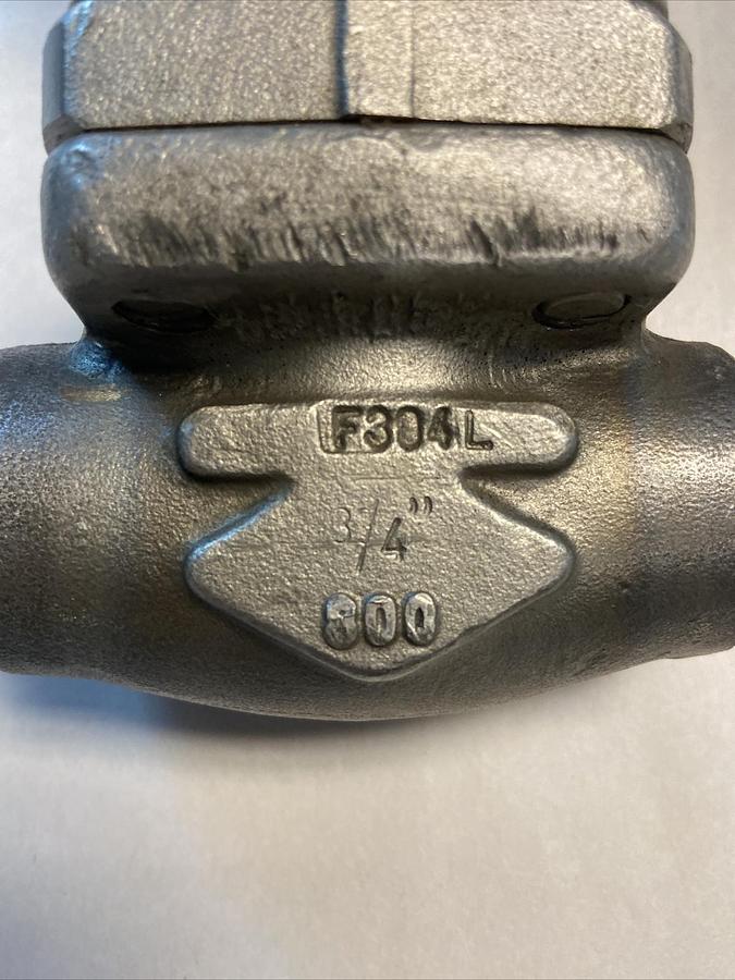 OMB,814B16.34, 3/4IN Stainless Steel SS SOCKET WELD Gate Valve Class 800