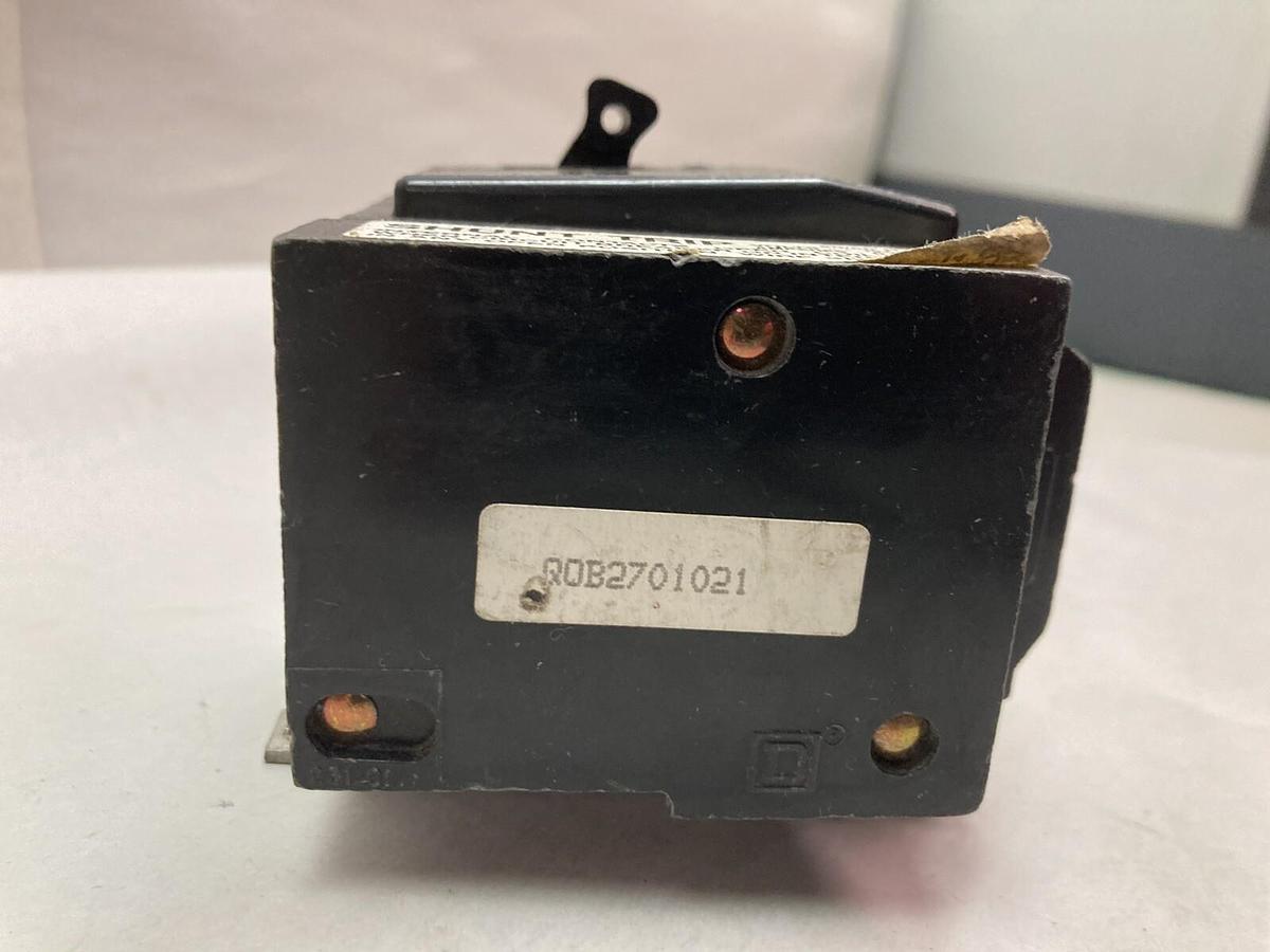 Used Square D,QOB2701021,2-Pole Bolt-On Circuit Breaker 120/240Vac