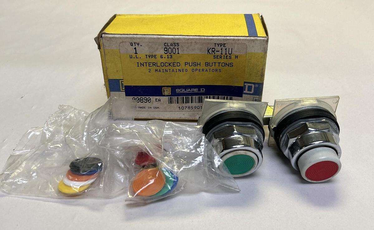 SQUARE D,9001KR-11U,INTERLOCK PUSH BUTTONS NOS