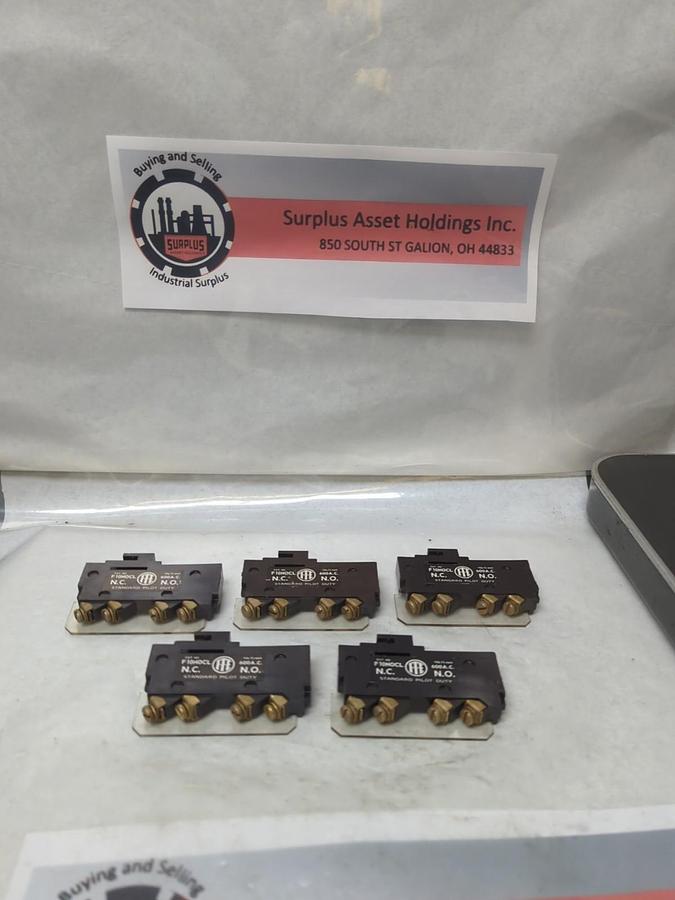 Used I.T.E.,F10N0CL,AUX CONTACT STANDARD PILOT DUTY 600 AC LOT OF 5 PRE-OWNED