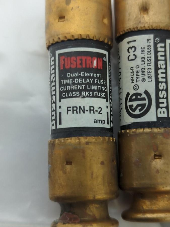 FUSETRON,FRN-2,FUSE 2 AMP LOT OF 4 NOS