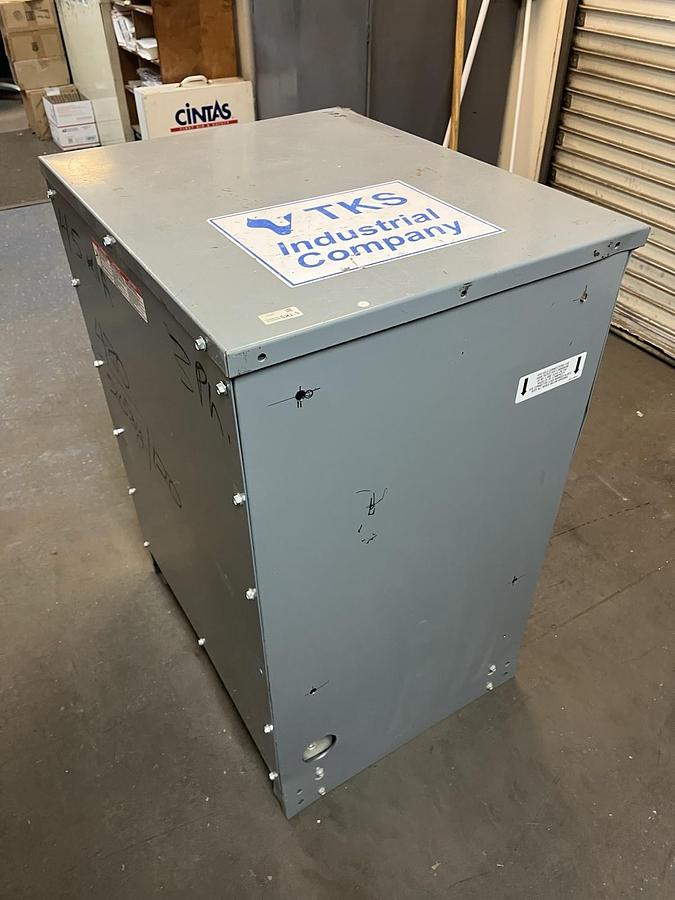 Used SQUARE D,EX45T3H,DRY TYPE 3PH TRANSFORMER 45KVA HV 480D LV 208Y/120V
