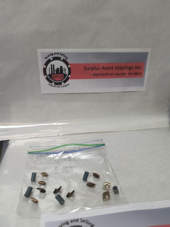 Used JOSLYN CLARK,S0-93,OVERLOAD THERMAL HEATER ELEMENT LOT OF 5 PRE-OWNED