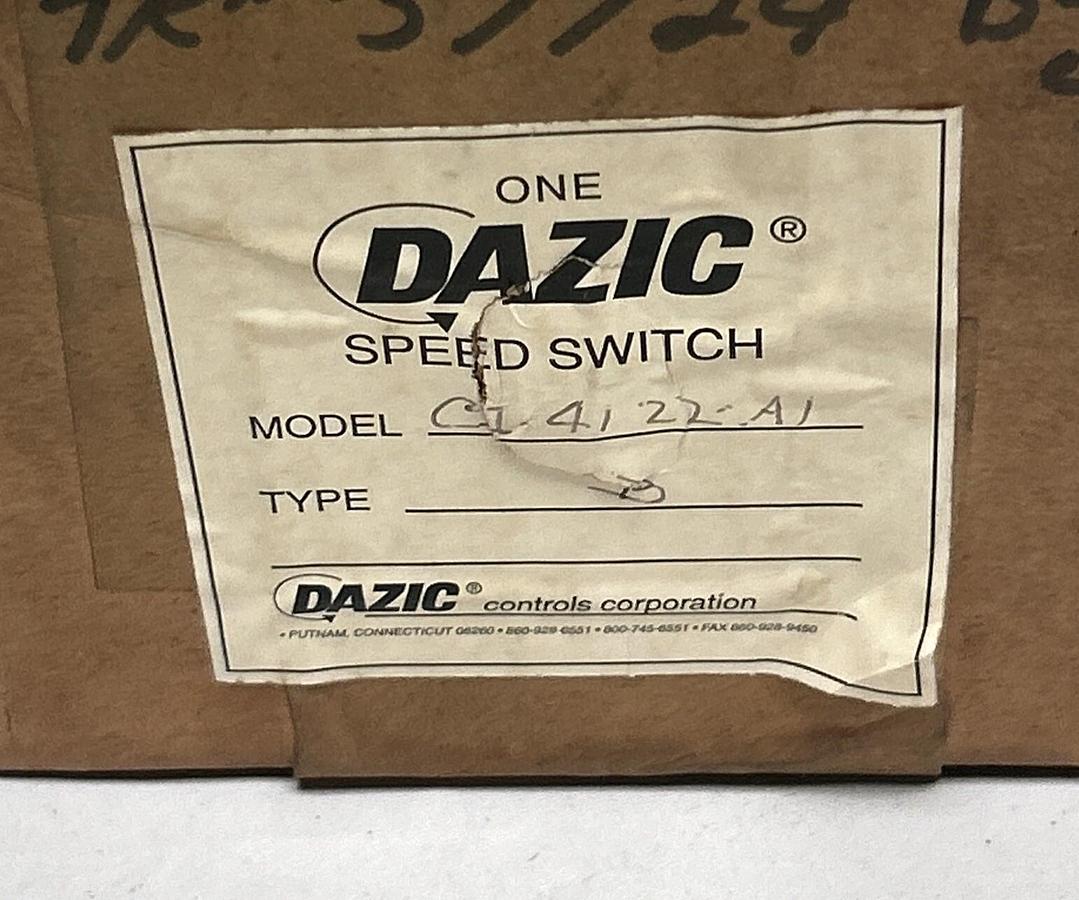 CONTROL CONCEPTS DAZIC,CI4122A1/B,SPEED SWITCH NOS