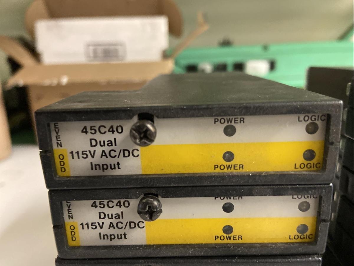 Used RELIANCE ELECTRIC AUTOMATE,45C40,DUAL INPUT MODULE 115V AC/DC Lot of 12